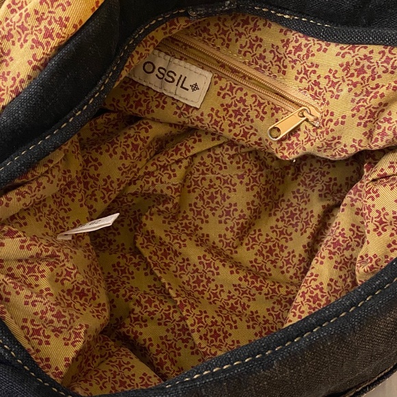 Fossil Black Crossbody Bag with Stud Accents - Picture 3 of 4